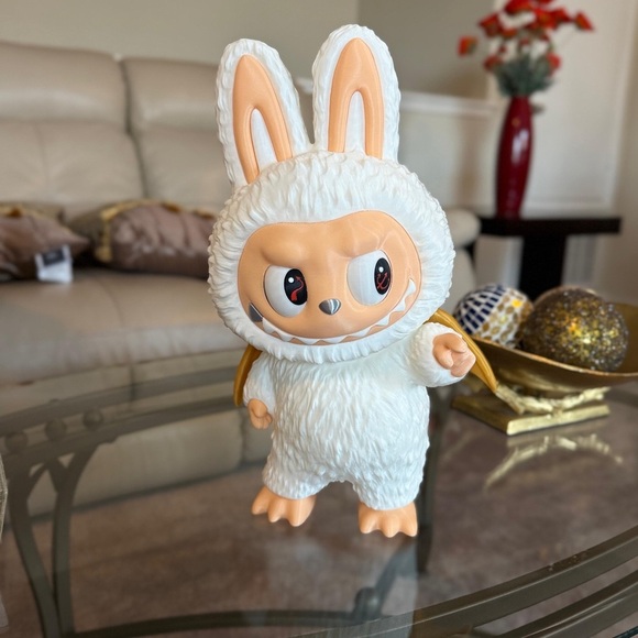 3D Printed Adorable White and Cream Labubu Decor. - Picture 3 of 14